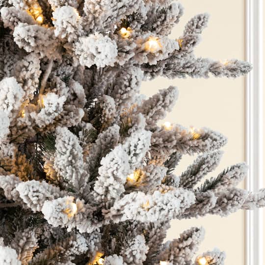 9ft. Pre-Lit Full Fir Artificial Christmas Tree, Warm White LED Lights